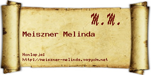 Meiszner Melinda névjegykártya